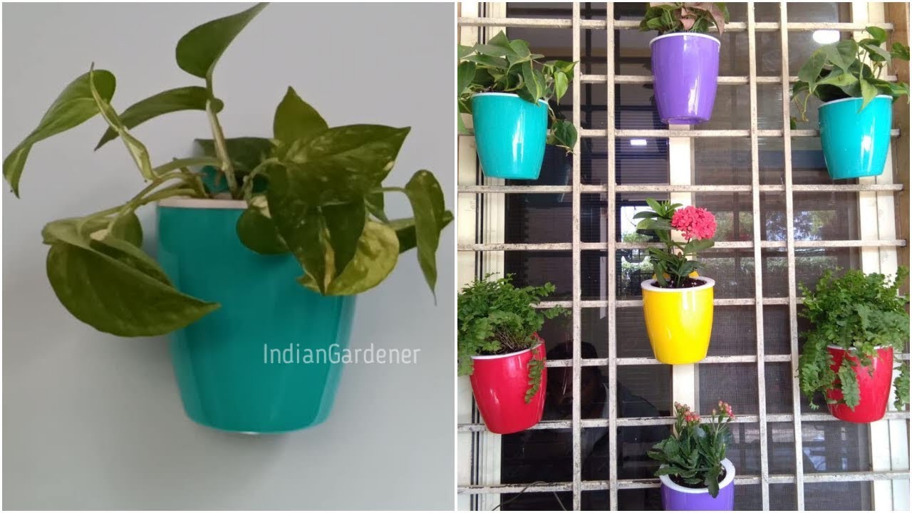 Wall Mounted Self Watering Planter Gardening Product Review YouTube