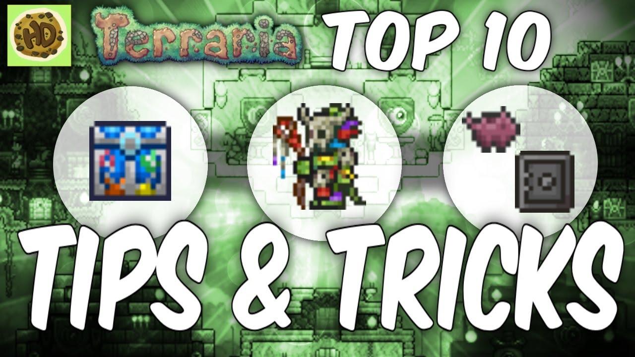 Terraria Top 10 TIPS & TRICKS | 1.3 secret guide | PC | XBOX1 | PS4 - YouTube