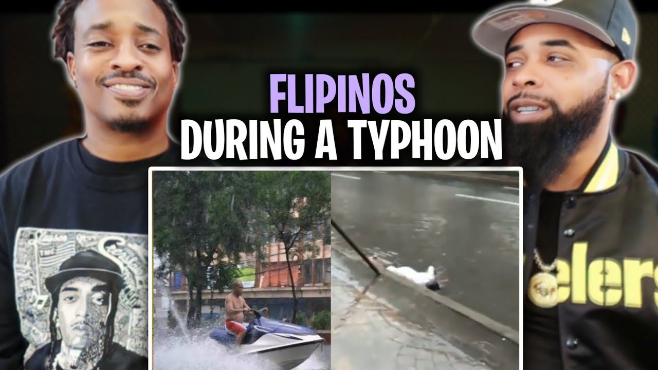 РЕАКЦИЯ АМЕРИКАНЦЕВ НА ФИЛИПИНЦЕВ ВО ВРЕМЯ ТАЙФУНА!!!