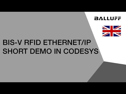 BIS-V RFID EtherNet/IP Short Demo in CoDeSys