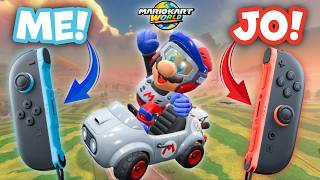 We Share ONE Joy Con in Mario Kart World! 2 Player Knockout Rally