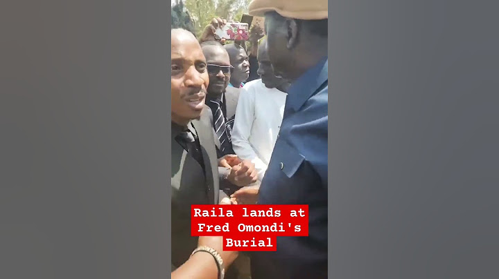 How Baba  Raila Odinga landed at Usenge, Siaya for Fred Omondi, Eric Omondi's younger Brother Burial