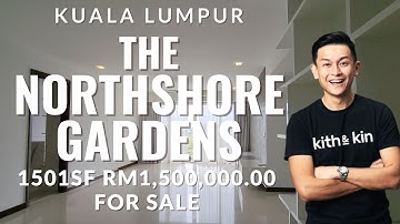 The Northshore Gardens| Kuala Lumpur | 1501sf | 2+1 Rooms 3 Baths | For Sale