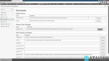 Atavism Cloud Service Tutorial Setup