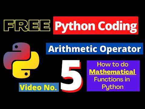 5. Python Arithmetic Operator - How to do Mathematical Operations in Python - Python in Hindi