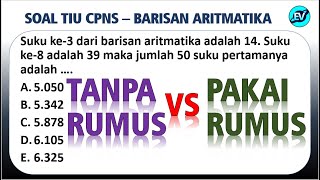 TRIK CEPAT Barisan Deret Aritmatika Jumlah n suku pertama - TIU CPNS 2021 [#71]