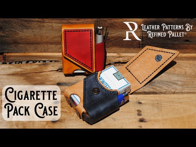 cigarette box wallet Leather Cigarette Pack Case Tutorial by Refined Pallet®