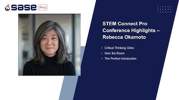 Rebecca Okamoto: STEM Connect Pro Conference Highlights