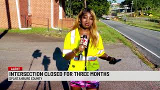 Roundabout construction to last months in Spartanburg County SC #trafficalert #fyp 