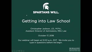 Getting into law school