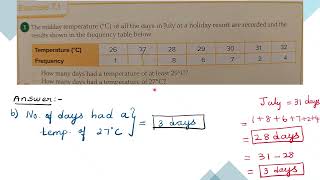 Organizing and presenting data - Chapter-7-ex-7.1- 1
