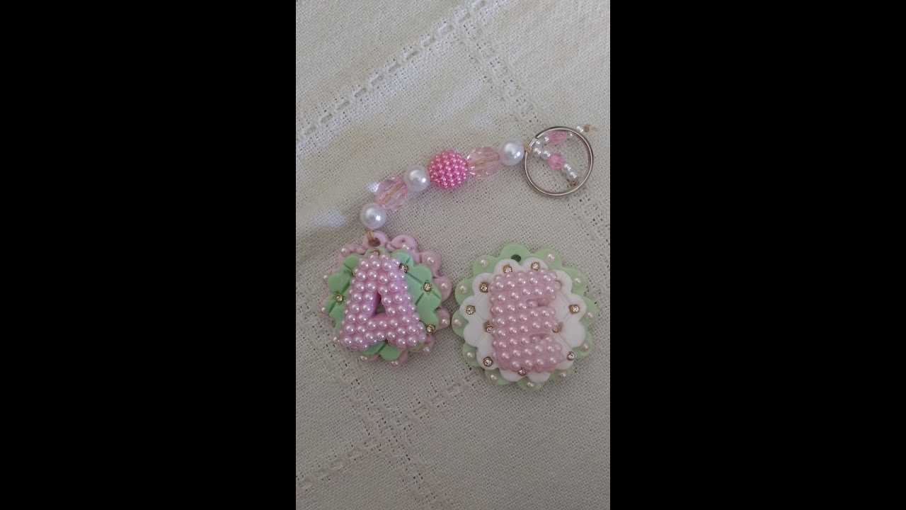 Chaveiro personalizado em biscuit fashion - Faça e venda