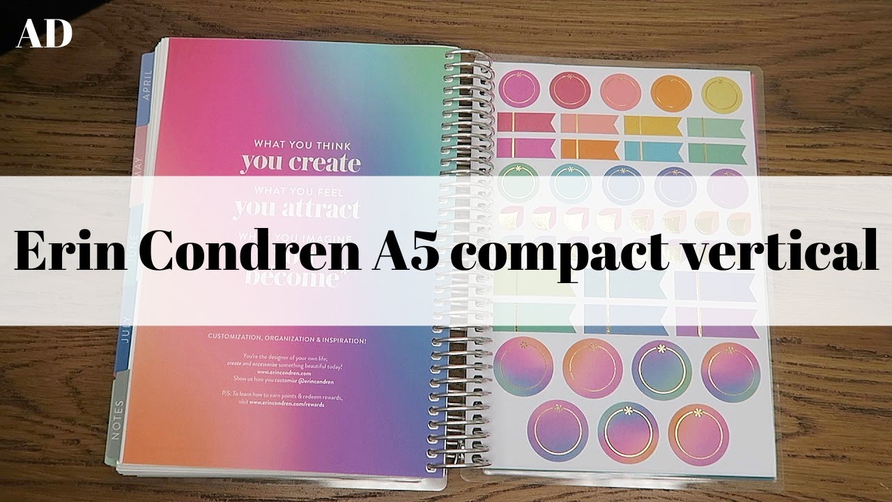 Erin Condren A5 Compact Vertical planner | AD | Victoria in Detail ...