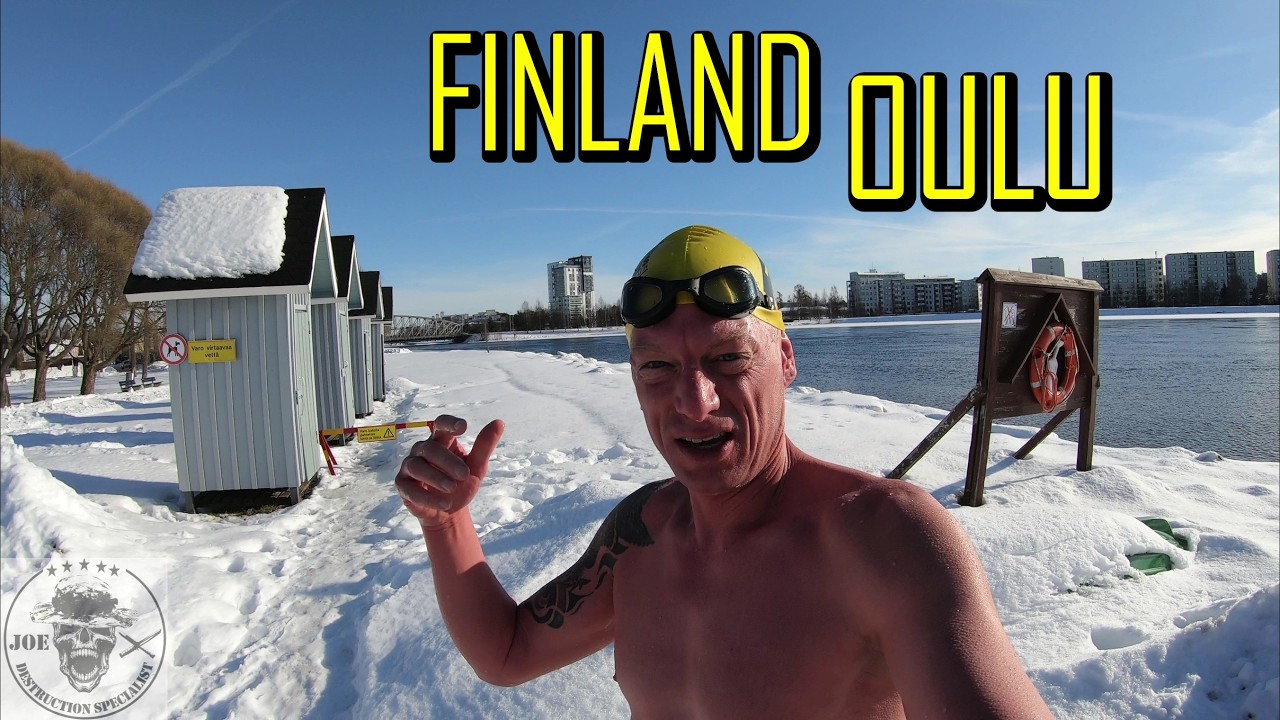 LAST ICE SWIM OF THE SEASON - OULU FINLAND - RIVER MERIKOSKI - MARCH/08/2026 -  END OF MISSION