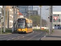 Buses and Trams of Dresden, Germany. April 2019