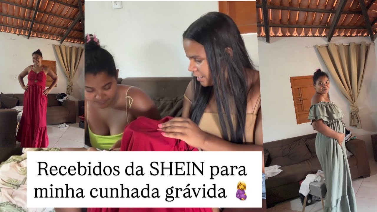 CHEGOU MUITAS ROUPAS DE GRÁVIDA PARA MINHA CUNHADA / RECEBIDOS DA SHEIN ❤️