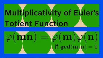Number Theory | The Multiplicativity of Euler