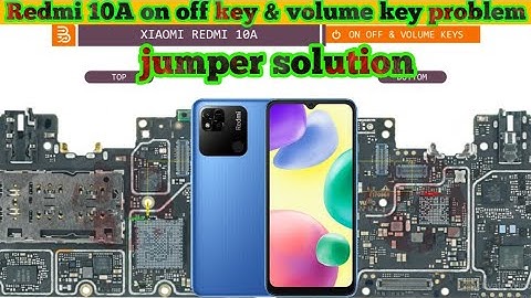 Redmi 10A on off key & volume key not working problem jumper solution|#thesoilboy