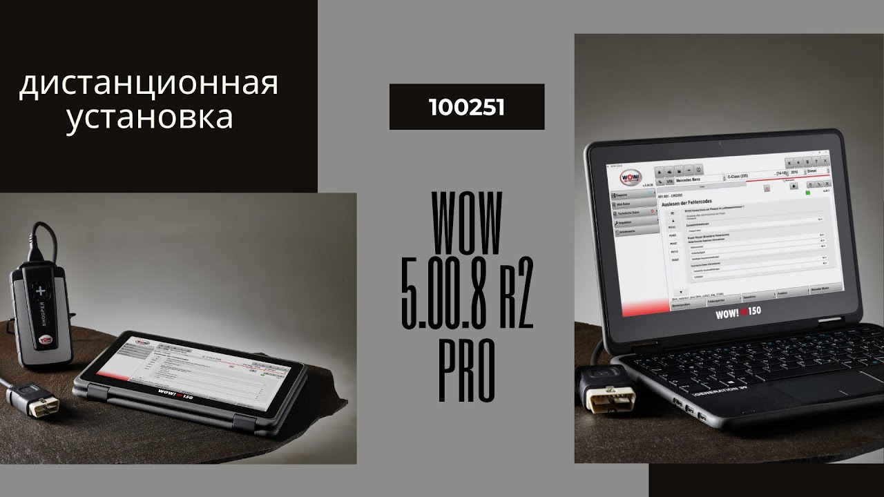 Дистанционная установка WURTH WOW 5.00.8 R2 PRO RUS для DS150E и ...