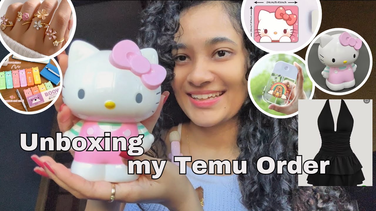 Unboxing my Temu order ❤️ ආයෙත් Temu oders දාන්න පුළුවන් 😍 #shopping #vlog #trending
