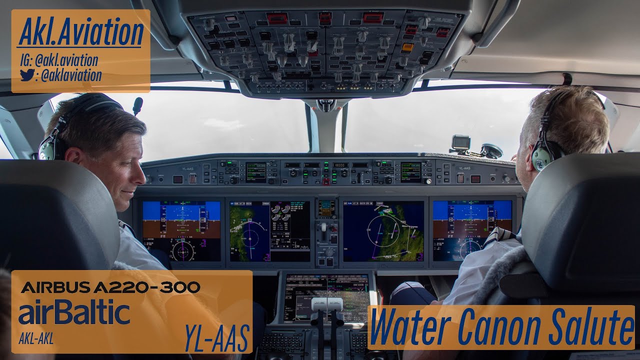 AirBaltic Water Cannon Salute - AKL