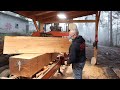 Milling Custom Cedar On My Wood Mizer