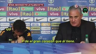 Neymar se puso a llorar en la conferencia de prensa