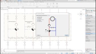 Hydraulic circuits in the pipe network calculation