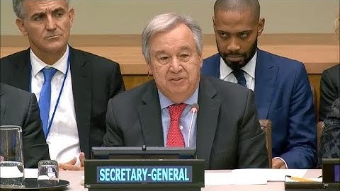 Addressing Food Insecurity - UN Secretary-General