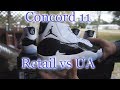 Jordan Concord 11 RETAIL vs UA comparison in hand