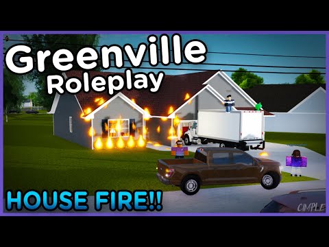 OUR HOUSE CATCHES ON FIRE!! | Greenville Roleplay ROBLOX