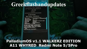 PalladiumOS v1.1 WALKERZ EDITION A11 WHYRED  Redmi Note 5/5Pro