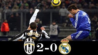 Juventus vs real madrid ucl 2004/2005 beat in the champions league
second leg. two goals were scored by marcelo zalay...
