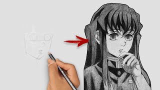 How to Draw Muichiro Tokito - [Kimetsu no Yaiba]