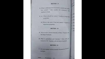 MDU BSc 2 nd semester Mathematics programming in visual Basic opt 2019