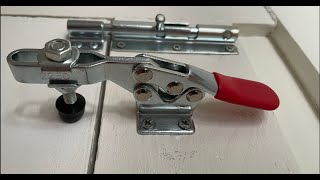 Harbor Freight Toggle Clamp for Holding a Door Tightly Shut