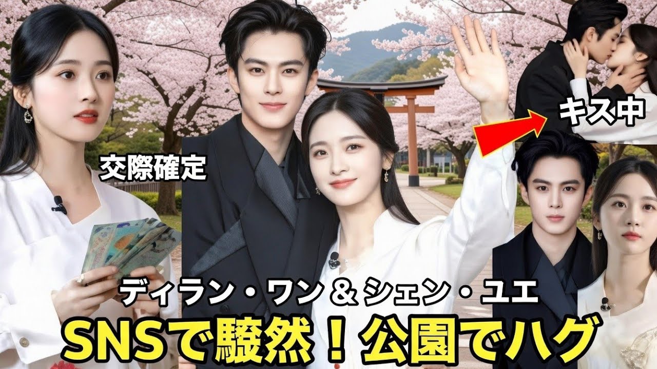🔥👀 ディラン・ワンがシェン・ユエを公共の場でハグ！？その場にバイ・ルーも…衝撃の瞬間