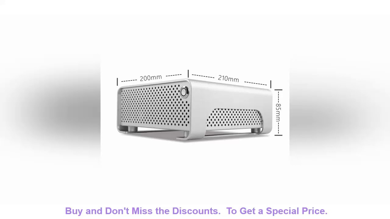 Latest METALFISH MetalGear Plus Aluminum Mini HTPC Case Mini ITX Cases Computer Gaming PC Desktop C