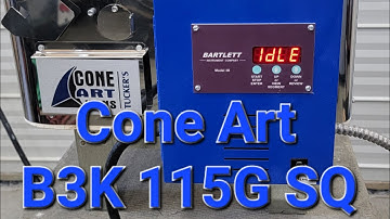 Cone Art B3K 115G SQ Glass Kiln setup