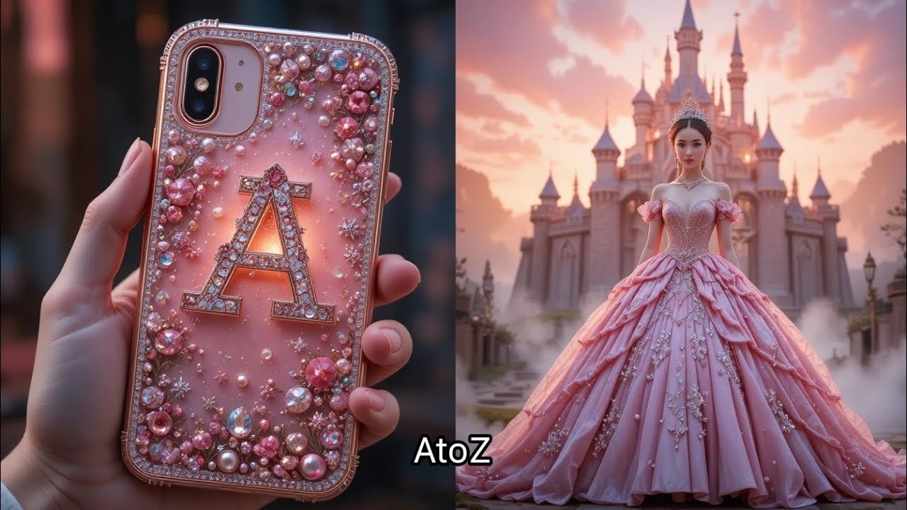 Pick Your Name’s FIRST LETTER 😍 Unlock Your Dream PhoneCase & Gown ✨