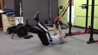 TRX Deadbug Alternated Straight Leg 1 up :1 down