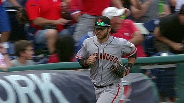 SF@PHI: Crawford retires Sizemore with running grab