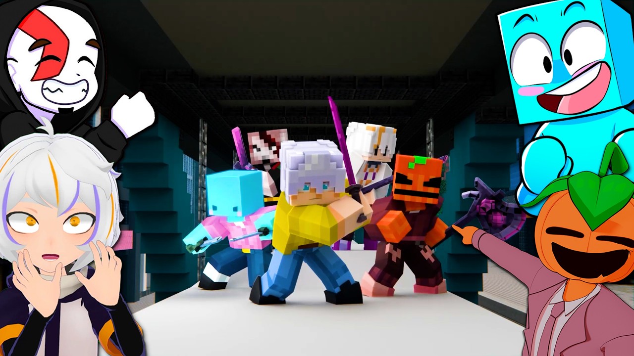 🎤 K-POP MINECRAFT HUNTERS (PARTE 1) | Reacción con Awidred, ChuyMine y ARSEL!