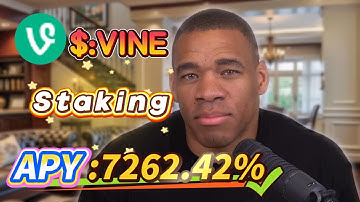 💰 Stable and risk-free! Solana VINE staking with 7262.42% APY verified results!