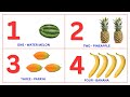 Learn 1 to 10 Counting with Fruits 🍉 | Learn Numbers and Fruit Names for Kids | DS Kiddy Class