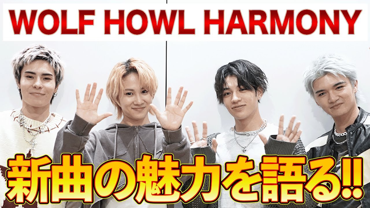 【WOLF HOWL HARMONY独占】新曲「Sugar Honey」発売で魅力を語る!!