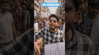 I am Cockroch ! #cockroach #cockroachjantaparty #protest #viralvideo