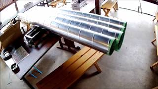 ＤＩＹでスパイラルダクトを用いた排気工事( ･ิω･ิ)ℊ