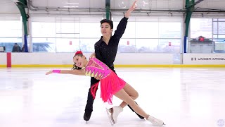 "Do the Conga Beat!" - Vasilisa Serova and Adam Esfandiari skate to Gloria Estefan.