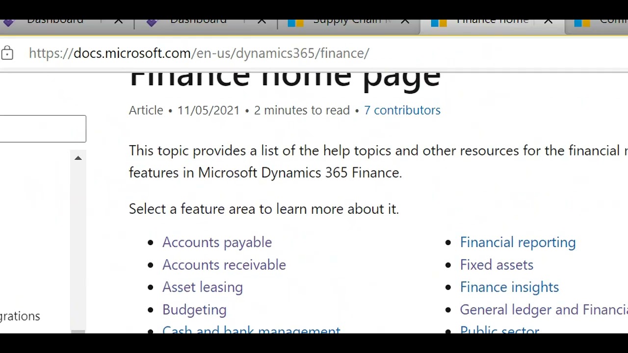 Part 2 - 1 MS Dynamics 365 Finance & Operations Overview - YouTube